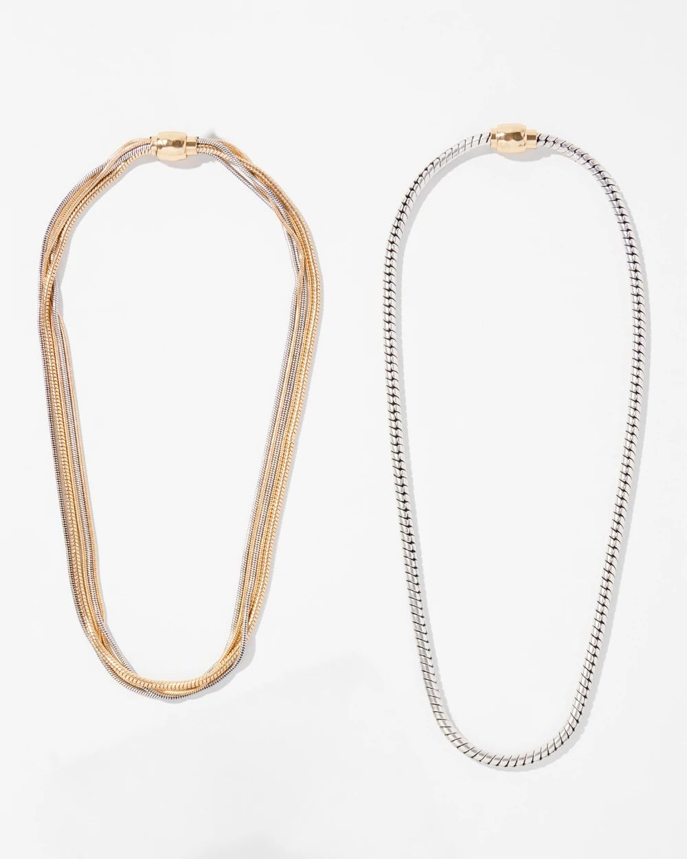 GARNI Mix Chain Pierce 美品 MagneticMix™ Mixed Metal Necklace | Chico's
